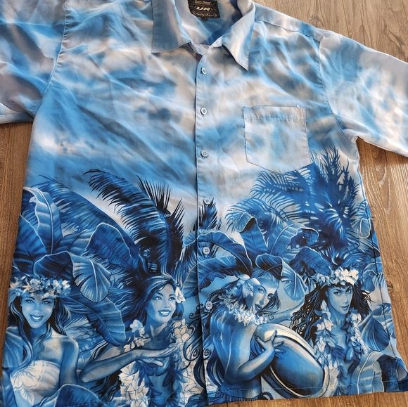 Hawaiian Girl Button-Up Shirt - Picture 2 of 5